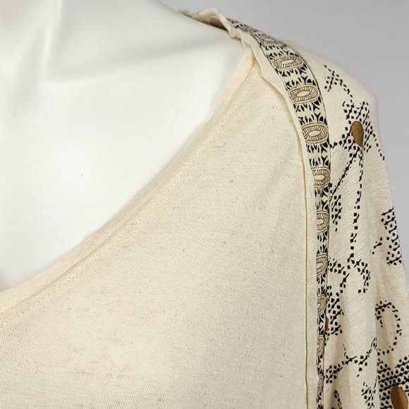 Free People Women's Medallion Printed Dolman Long Sleeve Top - Picture 3 of 9